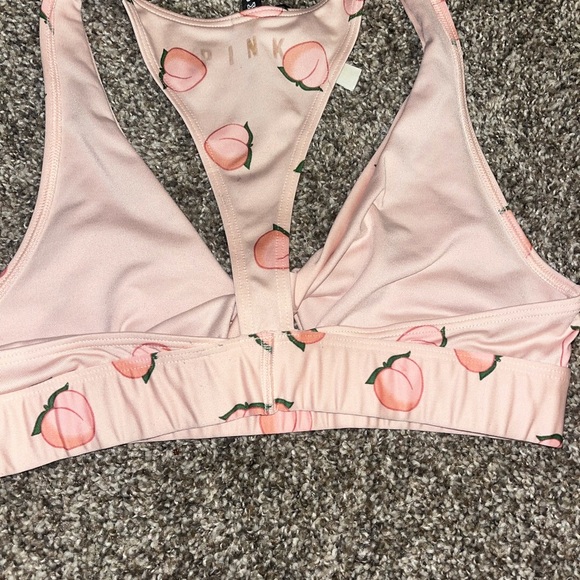 PINK Victoria's Secret Peach Print Bra - Picture 4 of 6